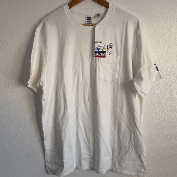 Sweat Levi's Snoopy Surfer - Blanc Taille M - Occasion Très Bon état - Collection Peanuts